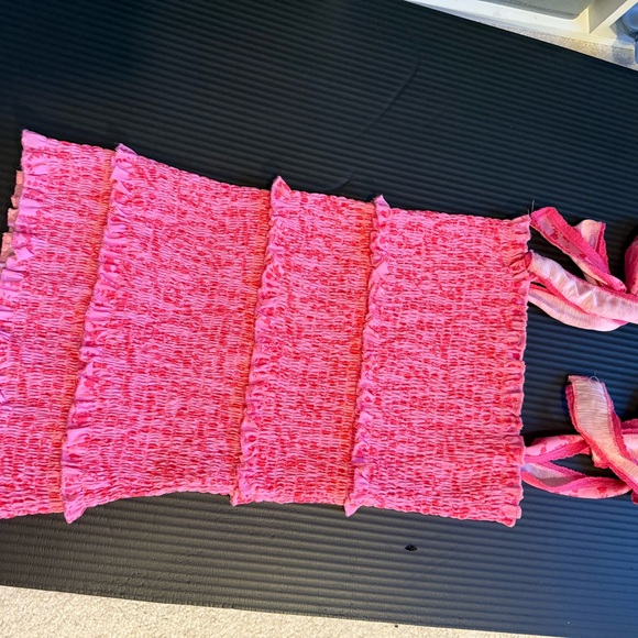 Pink Ruffled Mini Dress - Picture 5 of 5